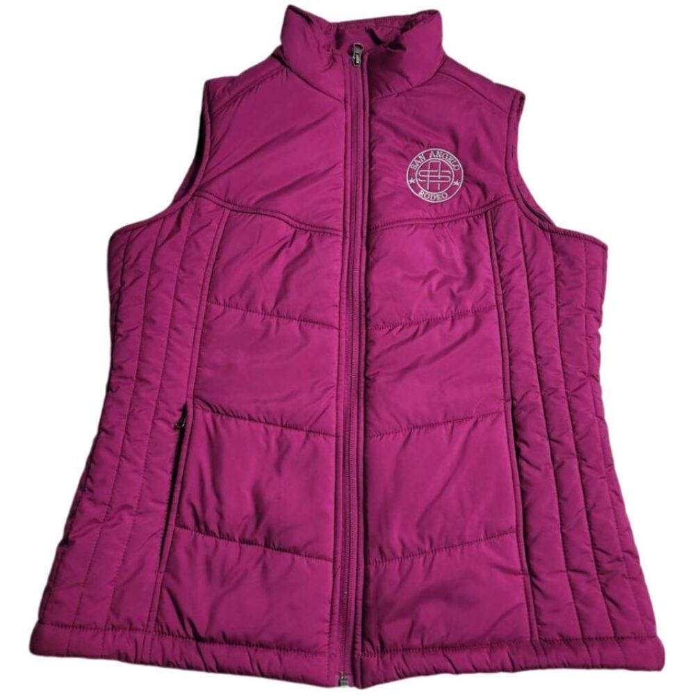 3213 Port Authority Women's Small San Angelo Rodeo Puffer‎ Vest